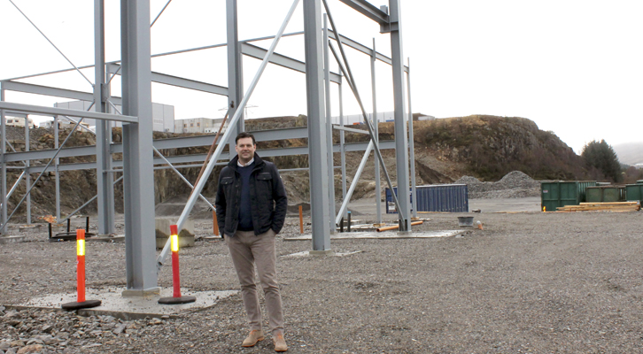 STOR TOMT: Det nye bygget til Celsa Steel Service i Smålonane blir nabo med Karlsen & Sønn.