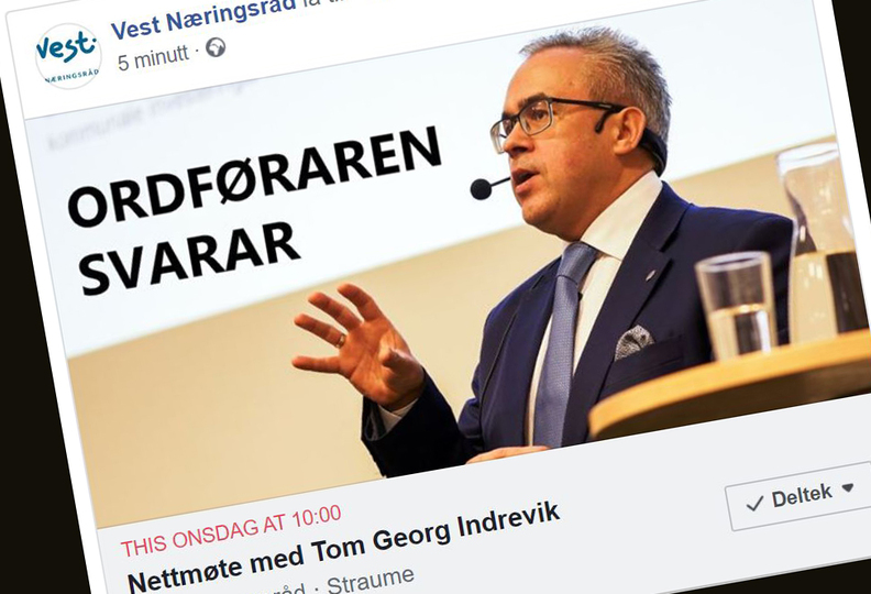 Tar imot spørsmål frå bedriftene