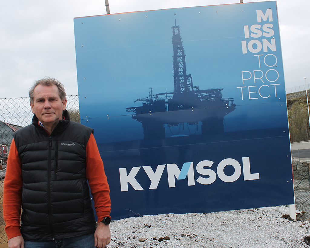 KYMSOL: Daglig leder Anved Aarbakke jr. er stolt av det nye navnet Kymsol og gleder seg til å utvikle selskapet videre sammen med sine ansatte. Foto: Silje Ulveseth
