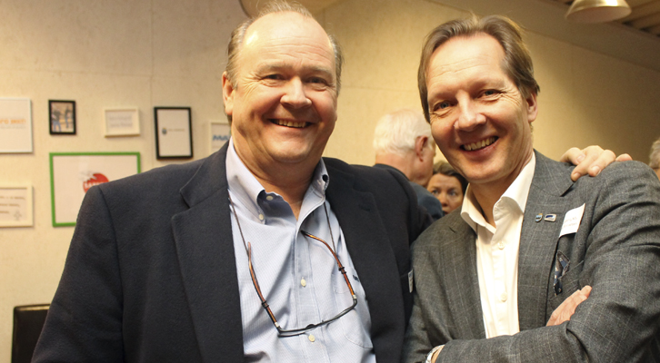 Jan Fredrik Namtvedt (x) og Ernst Einarsen (Sartor Holding)