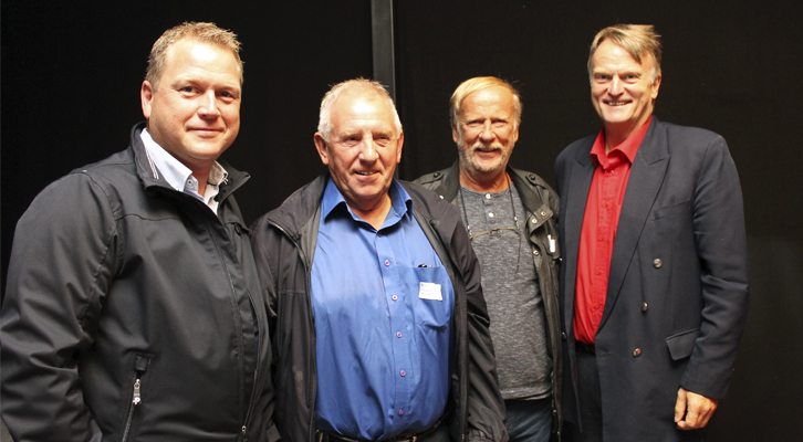 Rikard Ledang, Jarle Vindenes, Bjørn Ove Børnes og Ove Trellevik.
