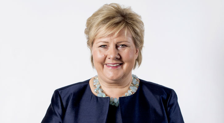 Statsminister Erna Solberg åpner OTD 2016. Foto: Thomas Haugersveen/ Statsministerens kontor