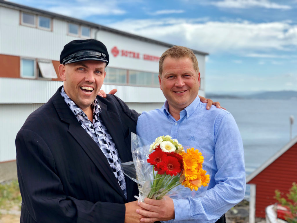 Styreleder i Vest Næringsråd, Jan Vindenes, sammen med Rikard Toft Ledang, som er ny daglig leder i Vest Næringsråd fra 1. september.