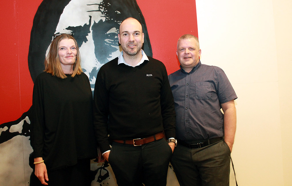 Rigmor Fardal (Forskningsrådet), Bent-Inge Storheim (ACOS) og Bjør Tore Wilhelmsen (Revisor Vest) Foto: SIlje Ulveseth