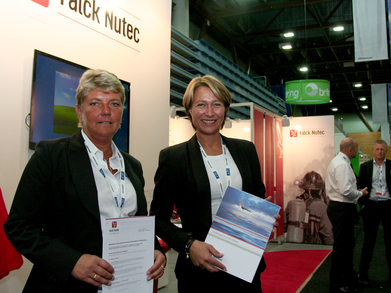 Mette Syljeset Haugen (f.v) og Catharina F. Troye, i Falck Nutec.
