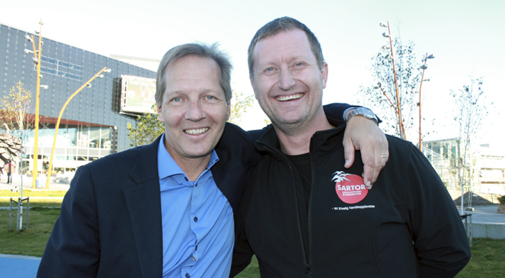 SARTOR HOLDING: Ernst Morten Einarsen og Jarle Rennedal.