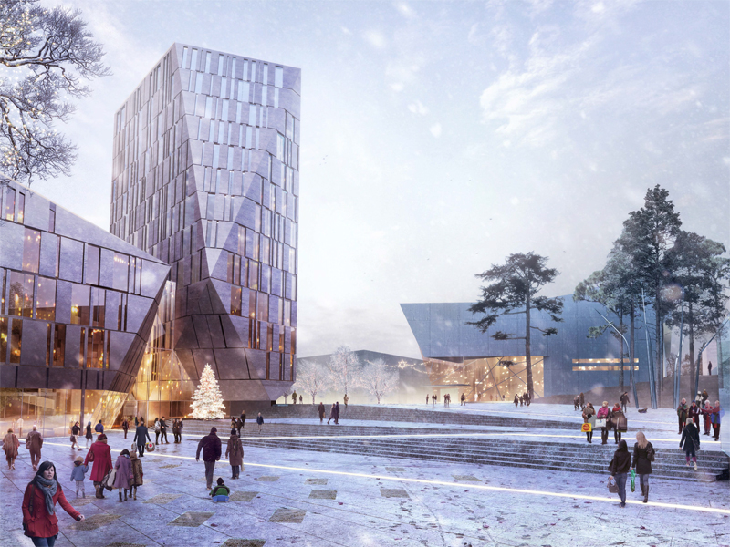 Juryen falt for forslaget til en norsk-britisk arkitektgruppe: NORDIC – Office of Architecture (Oslo), Haptic Architects (London), landskapsarkitekt Gross.Max (Edinburg), AKT II, Buro Happold (begge London, spesialister på byggeteknikk og miljø).