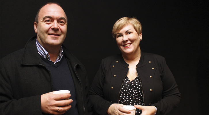 Atle Dåvøy (varaordfører i Øygarden) og SV-politiker Aud Karin Oen