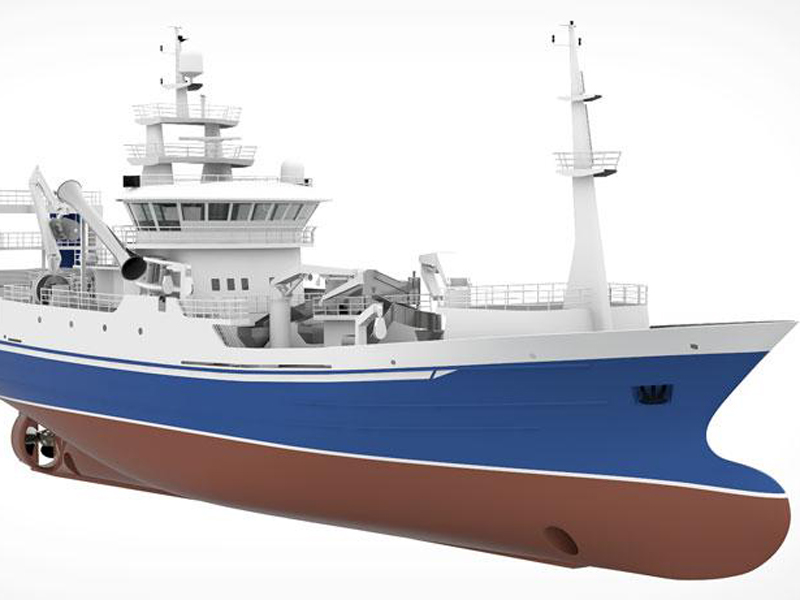 Slik blir den nye miljøbåten som vil spare Liegruppen for både kostnader og utslipp. Illustrasjon: Wärtsilä