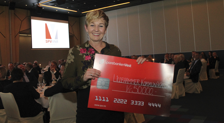 Irene Lillehammer mottok 50 000 kroner for sitt prosjekt SpotOnFilm.