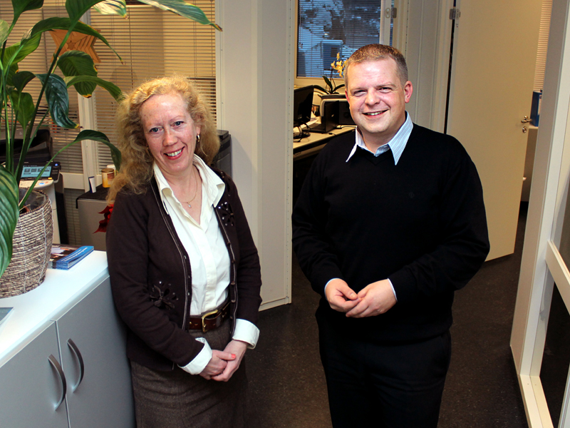 Anne-Kristin Heggøy og Bjørn Tore Wilhelmsen i Revisor Vest. Foto: vnr.no