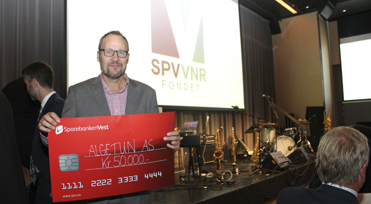 ALGETUN v/Ragnvald Maartmann–Moe tildeles kr 50.000 i støtte fra Sparebanken Vest - VNR fondet!