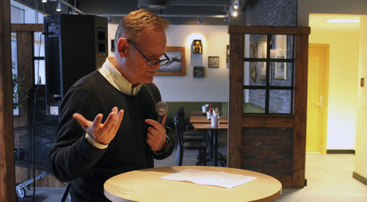 Trond Herland fra Norcap har sett på kommunesammenslåing sett fra næringslivets ståsted. Trond stilte relevante spørsmål og presiserte viktigheten av å involvere næringslivet og bruke riktig fusjonskompetanse i et så stort prosjekt. 